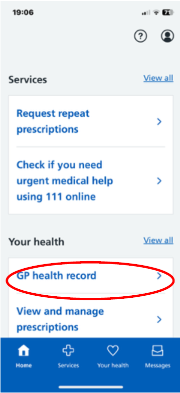 GP Health Record