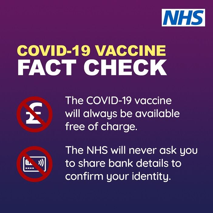 NHS COVID-19 Vaccination Scam Warning